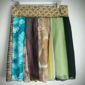 Tracy Evans Multi-Fabric/Color Skirt